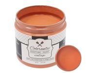 Colorantic | PUMPKIN SPICE Chalk Paint Based for Furniture DIY - Multi-Surface All-in-One Craft Paint| TERRACOTA BURNT ORANGE Home Decor Painting (8 oz, Pumpkin Spice)