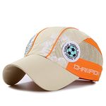 Home Prefer Kids Toddlers Lightweight Sun Hat Cotton Mesh Sun Protection Hats (Khaki)