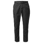 Craghoppers Mens Kiwi Slim Trousers with 9 Pockets Slacks, Black, 40 Short EU