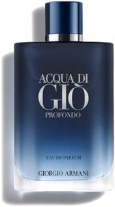 Armani Beauty - Acqua di Giò Profondo - Eau de Parfum - Cologne for Men - Fresh & Aromatic Men’s Fragrance - Mandarin, Lavender, Cedarwood Notes - 6.7 Fl Oz