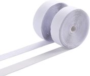 THJOPOKEEL Carabiner Tape Roll with Heavy Duty Adhesive - Fastener mounting Tape with Sticky Back for Sewing, Craft, DIY - Indoor or Outdoor use (White)