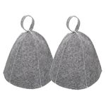 2pcs Original Wool Sauna Hat for Women and for Men Natural Felt Russian Bath Hat Vaporarium Hat Bath Accessories for Sauna on The Street Steam Room