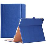 Apple iPad Pro Case - ProCase Leather Stand Folio Case Cover for 2015 Apple iPad Pro 12.9 inch, with Multiple Viewing angles, auto Sleep/Wake, Document Card Pocket (Navy Blue)