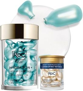 RoC Multi Correxion Hyaluronic Acid Night Serum Capsules (30 CT) for Intense Hydration + RoC Retinol Capsules (7 CT), Anti-Aging Skin Care Wrinkle Treatment for Women and Men