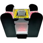 Brybelly 6 Deck Automatic Card Shuffler - Battery-Operated Electric Shuffler - Great for Home & Tournament Use for Classic Poker & Trading Card Games