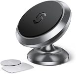 Magnetic Phone Car Mount, Syncwire Car Phone Holder for Dashboard, Cell Phone Car Kits, 360° Adjustable Magnet Cell Phone Mount Compatible with iPhone, Samsung, LG, GPS, Mini Tablet - Gray