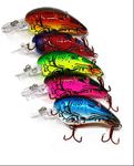 Crawfish Crankbait for Bass Fishing - Life-Like Fishing Lures - Predatory Swimbait Fishing Lures - Catches Bass, Walleye, Pike - Fish Catching Crank Bait (Crawfish101)