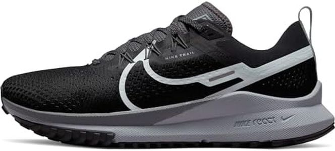 NIKE Men's Pegasus Trail 4 Road Running Shoe, Black Aura Dark Grey Wolf Grey, 11 US