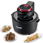 Prestige Multi-Chef All-in-One Air Fryer |80% less Oil Consumption|6.5L Capacity |1200 Watts Power|Airfry,Oven, Toast, Grill|See Through Lid|Advance Digital Display|Even Heat Distribution|Black