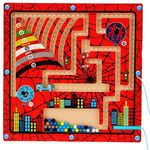 Montessori Toys, Spider Magnetic Color and Number Maze,Wooden Toys for Ages 2-4, Toddler Fine Motor Skills Toys Idea Gift Christmas Birthday Boys Girls Kids 3 4 5 Year Old