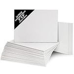 Belle Vous 24 Pack Blank Canvas - 15 x 20cm (6 x 8 inches) - Pre Stretched Canvas Panel Boards - Suitable for Acrylic and Oil Painting Also for Sketching and Drawing