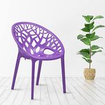 Nilkamal CRYSTALPP Plastic Mid Back Chair | Chairs for Home| Dining Room| Bedroom| Kitchen| Living Room| Office - Outdoor - Garden | Dust Free |100% Polypropylene Stackable Chairs