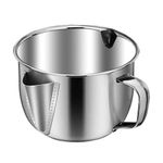 Stainless Steel Oil Separator Bowl, Large 4 Cups Gravy Separator Bowl With Handle, Multifunction Filter Soup Bowl Durable Stainless Steel Fat Separator For Weight Loss, Kitchen