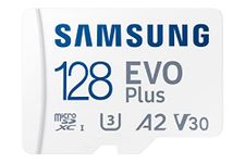 Samsung 128GB MicroSD Evo Plus SDXC U3 Class 10 A2 130MB/s Memory Card with Adapter 2021 Version (MB-MC128KA/EU)