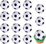 ZHUOWEISM 12 PCS Soccer Cupcake Top