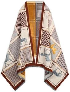 EXTREE Scarfs for Women Pashmina Silky Shawl Wrap for Evening Dressing Blanket Open Front Poncho Cape