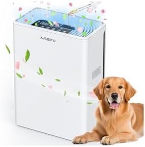 AMEIFU Air Purifiers for Home Large Room up to 1740sq.ft, H13 True Hepa Air Purifiers for Pets Hair, Dander, Smoke, Pollen, 3 Fan Speeds, 5 Timer Air Cleaner