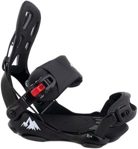 System LTX Men's Rear Entry Flow Style Snowboard Bindings (Large Fits Boot Men's US Sizes 9-12)