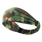 Coreteq Printed Multifunction Sports Sweatband Headband Microfiber Men and Women (Digi Camo)