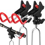 PLUSINNO Fishing Rod Holders for Bank Fishing - Upgraded Fishing Pole Holders for Ground, Beach, 360 Degree Adjustable Fishing Pole Stand Equipment, Gift for Men Father’s Day, Birthday Day