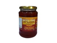 Al Qusai Pure Sidr Honey, Healthy Sidr Honey, Clean Sweetener for Baking, Cooking, and Beverages, Rich in Antioxidants, Pure Honey from Sidr Tree, (1 Kg Sidr Glass Bottle)