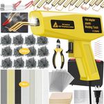 FGRSRZ 200W Plastic Welder, Plastic Weld Kit with 1200PCS Hot Staples+78PCS Plastic Welding Rods, 3-IN-1 Plastic Repair Kit, Plastic Welding Gun For Car Bumper/Kayaks/Toys(Yellow)