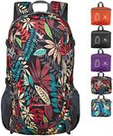 POKARLA Lightweight Packable Backpack 40L Hiking Daypack Walking Rucksack Foldable Camping Sports Outdoor Carry On Knapsack for Women Men