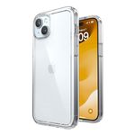 Speck Clear iPhone 15 Plus Case - Slim, Drop Protection - for iPhone 15 Plus & iPhone 14 Plus - Scratch Resistant, Anti-Yellowing, 6.7 Inch Phone Case - GemShell Clear