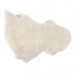 The Wool Company Economy Pet Sheepskin Rug - Soft Thick and Dense - Natural Undyed Creamy White Colour Perfect for Your Cat Or Dog - Made in The UK