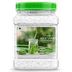 Bliss of Earth Aloe Vera Gel Pure Crystal Clear | Best For Face, Body & Hair | Effective Cooling, Soothing & Hydrating | Colour and Fragrance free Alcohol and Paraben Free | 1 KG