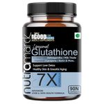 NutraMarck Liposomal Glutathione 7X Capsules for Skin Whitening & Glowing Skin | 1000mg with Vitamin E, Biotin & Milk Thistle | Antioxidant & Detox Supplement for Men & Women | (90 Count (Pack of 1))