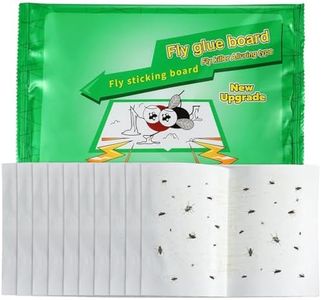 HASTHIP® 10pcs Fruit Fly Traps & Insect Sticky Trap, Adhesive Fly Traps for Kitchen & Home, Non-Toxic Odorless Flying Insect Trap with Large Surface for Mosquitoes and Bugs