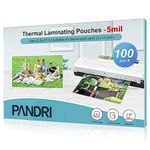 Laminating Sheets, PANDRI 100 Pack Thermal Laminating Pouches Holds 11 x 17 Inch, 5 Mil Plastic Laminator Paper 11.5 x 17.5 Inch, Clear Round Corner