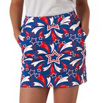 Royal & Awesome Shooting Pars Skort, American Flag Skirts for Women, 4th of July Skirts