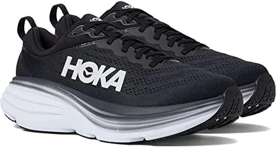 HOKA ONE ONE Women's Walking Shoe Trainers, US 6.5, Black & White, 5