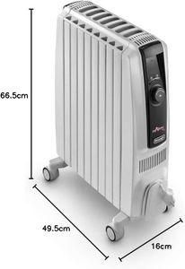 De'Longhi Oil Filled Radiator – Portable Electric Heater
