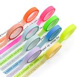 VANRA 10 Rolls Highlighter Tape Neon and Morandi Colored Sticker Removable Marking Stickers for Music Scores (10, 16 ft per roll)