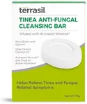 terrasil Tinea Soap for Tinea Versicolor Relief, Soothing Care & Relief of Itchy, Irritated Skin, Dermatologist Tested, Hypoallergenic Approved - Natural Tinea Antifungal Soap Bar (75g)