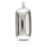 Designer Inspirations Boutique Large Sterling Silver Plain Rectangle Locket - 4cm Long - Perfect for Engraving
