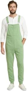 Swoveralls Unisex Sweatpant Overalls – Relaxed Fit Bib Overall with Jogger Cuff, Adjustable Straps, Zipper Fly, and 6 Pockets | Soft, Comfy Oversized Overalls for Women and Men, 4X-Large, Pistachio