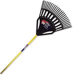 Spear & Jackson 4866PR Ergo wide plastic Leaf Rake, Black And Yellow