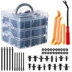 Vintoney 665 pcs Car Retainer Clips, 16 Sizes Auto Door Panel Trim Clips, Fastener Remover, Bumper Rivet Car Body Trim Clips, Auto Trim Removal Tool for Car Panel Trim, Car Screws Replacement