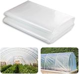 MEANCHEN Greenhouse Plastic Covering-12'x25' Green Houses Film,6MIL Thickness Garden Plastic Cover,UV Resistant,Anti-Static Surface, 3-Year Durability