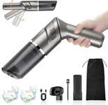 MZGO Handheld Vacuum, 12000pa Powerful Car Vacuum Cleaner, Lightweight Mini Hand Held Vacuum with Rotatable Handle, Strong Cyclonic Suction for for Car, Stair, Sofa, Corner Cleaning.