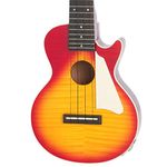 Epiphone Les Paul Acoustic/Electric Ukulele Outfit Heritage, Cherry Burst Finish, Piezo Pickup, 15 scale