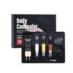 VANERIA Body Concealer Kit - Tattoo Cover Up Makeup, Waterproof & Long - Lasting - Conceal Scars, Spots & Vitiligo, Birthmarks - All Skin Tones