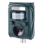 Livoni Cat Repellent for Gardens, Ultrasonic Fox Repeller Solar Battery Operated Animal Cat Deterrents Scarer for Gardens, Waterproof Outdoor with Ground