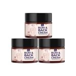 The Good Feel Bum & Back Cream for Women Pack of 3, For Body Acne & Dark Spots, Tightening Skin & De-Tan for Dark Patches, Acne Marks & Acne Prone, Helps Break Down Cellulite & Improve Skin Texture, 100gm