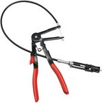 Flexible Hose Clamp Pliers Tool Clamp Tight Wire Tool with 24 Inches Cable - Hose Clamp Removal Tool and Ring Clamp Pliers - Hose Pinch Pliers Type or Flat-band Tools - Wire Long Clip Removal Tool