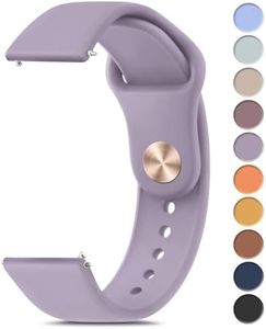 Meliya Bands Compatible with 20mm Watch Bands, Quick Release Soft Silicone Sport Replacement Strap for Smartwatch with 20mm Watch Lugs for Women Men